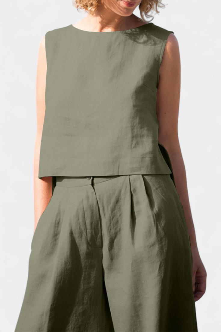 Yvanne Vintage Komplektas be Rankovių Vasarai