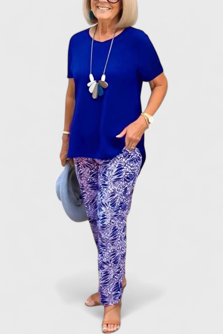 Candelaria Eleganta Dviejų Dalių Komplektas su Struktūrizuotu Kirpimu