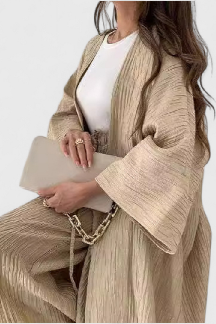 Kaspijos dviejų dalių atsipalaidavimo komplektas su ilgu kimono