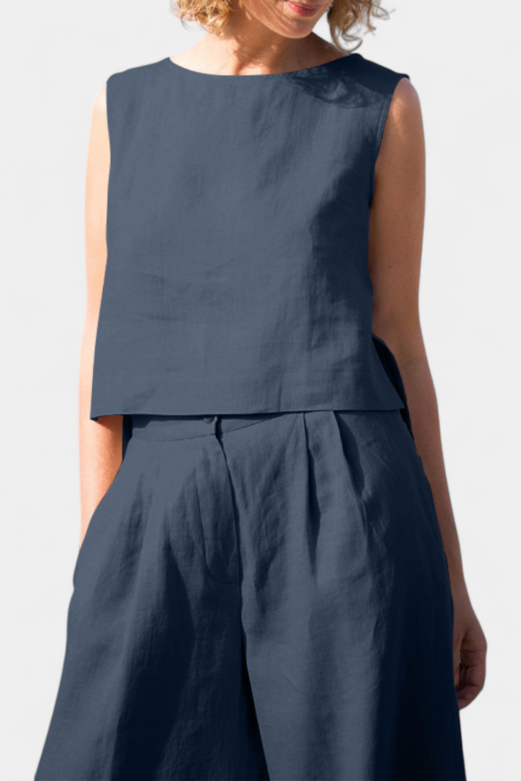 Yvanne Vintage Komplektas be Rankovių Vasarai