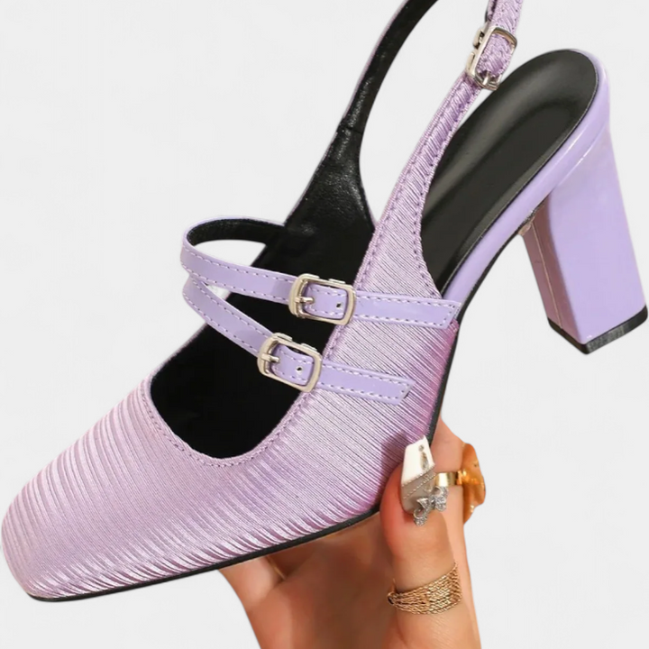 Orlanda Satino Kulniukai su Dviem Dirželiais ir Kulkšnies Dirželiu